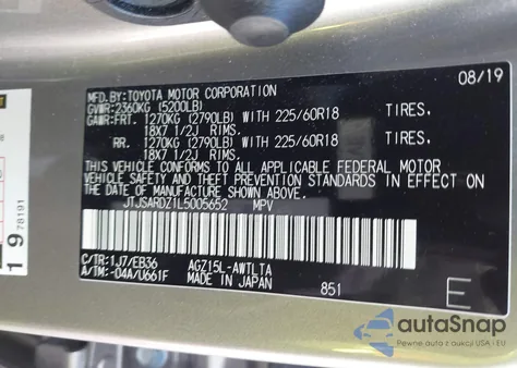 2020 Lexus Nx 300 F Sport z USA, uszkodzony, nr VIN JTJSARDZ1L5005652